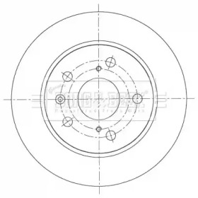 BORG & BECK bbd5401 -  Тормозной диск